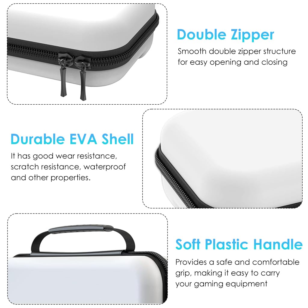 ZORBES Carrying Case for Switch and Switch OLED with 8 Game Slots and Full Open Zipper | EVA Anti Scratch Portable Storage Bag