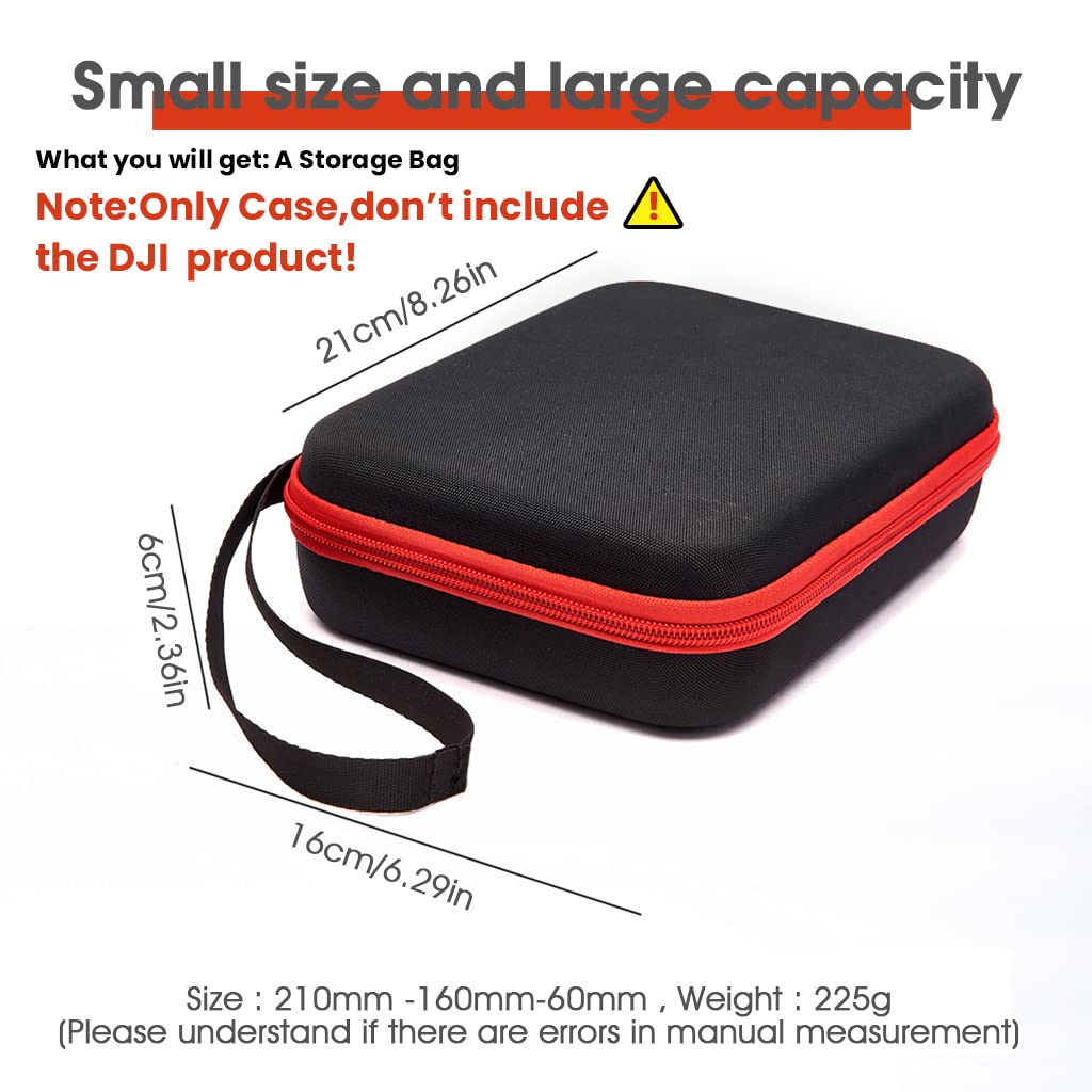 ZORBES Storage Bag for DJI Osmo Mobile 6 with Hard Shell EVA Design and Waterproof PU | Black 3 PCS Portable Carrying Case
