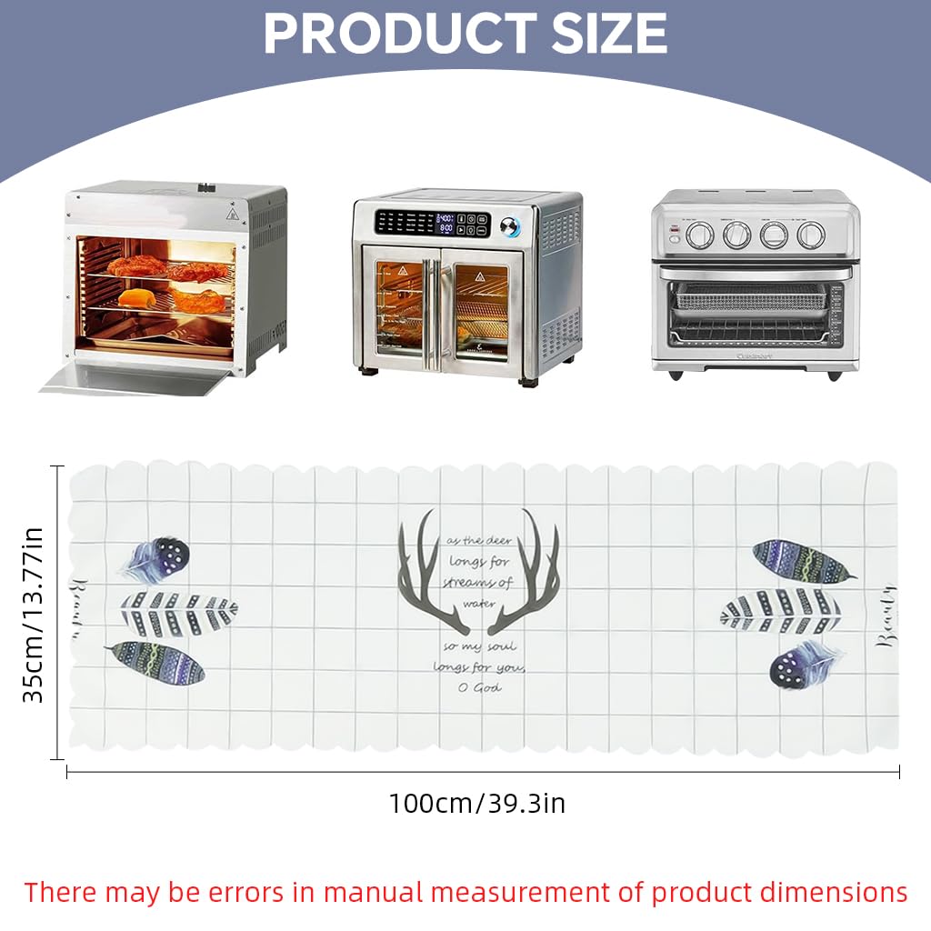 Supvox Microwave Oven Cover for Toaster and Mini Oven 35x100cm with Heat-Resistant Waterproof Polyester | Easy Clean Kitchen Protector