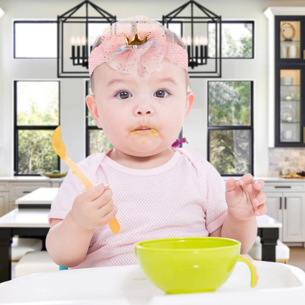 SNOWIE SOFT Baby Girl Shower Gift Set 3pcs with Crown Headband and Pink Footwear | Newborn Princess Gift