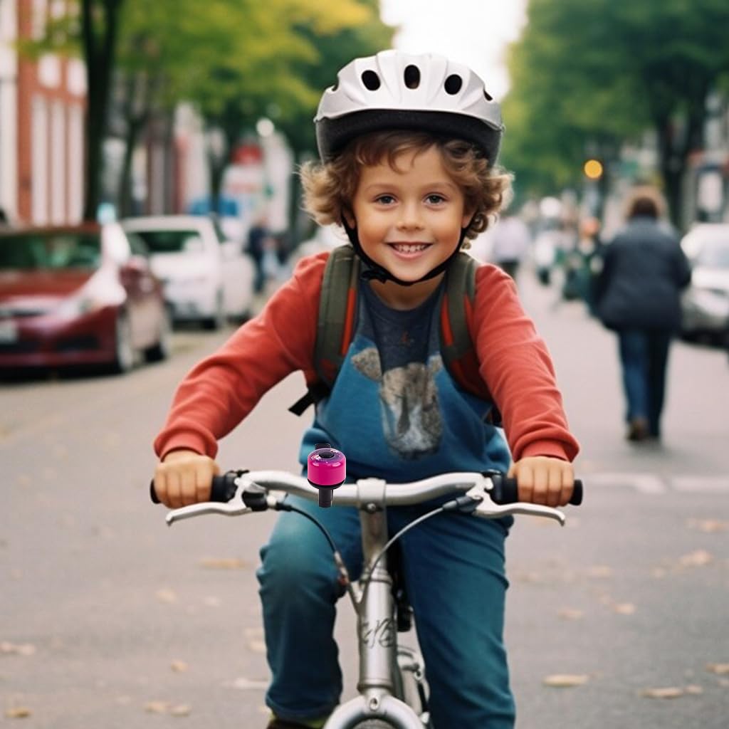 Proberos Kids Bicycle Bell for 22mm Handlebars with Screw-Mounted Design and Loud Ring | Unicorn Cartoon Style