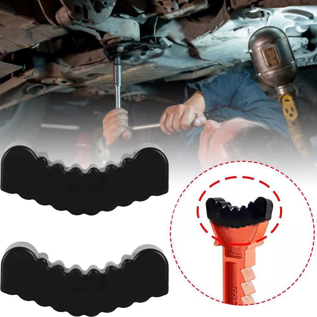 STHIRA Car Jack Pad Adapter 2 Pack for Vehicle Lifting with Grooved Anti Slip Design | High Density Rubber Frame Protector