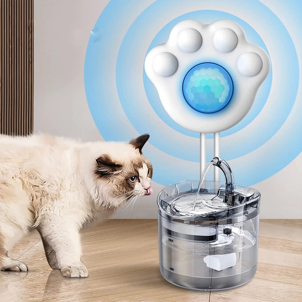 Qpets Cat Water Fountain Motion Sensor with 3m PIR Detection and 360° Flexible Installation | USB Powered Upgrade for Pets