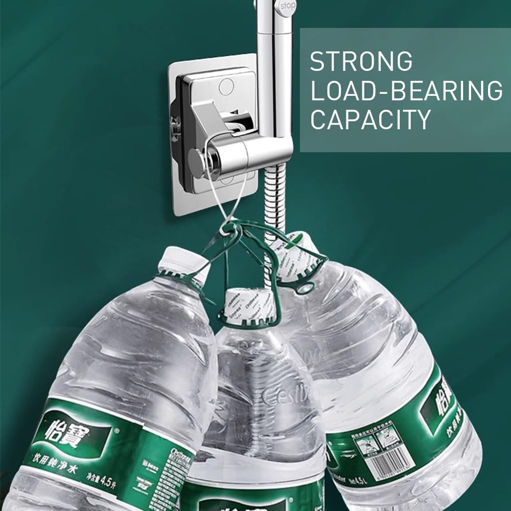 Supvox Shower Head Holder for Handheld Use featuring 360 Degree Adjustable Design and Adhesive Mount
