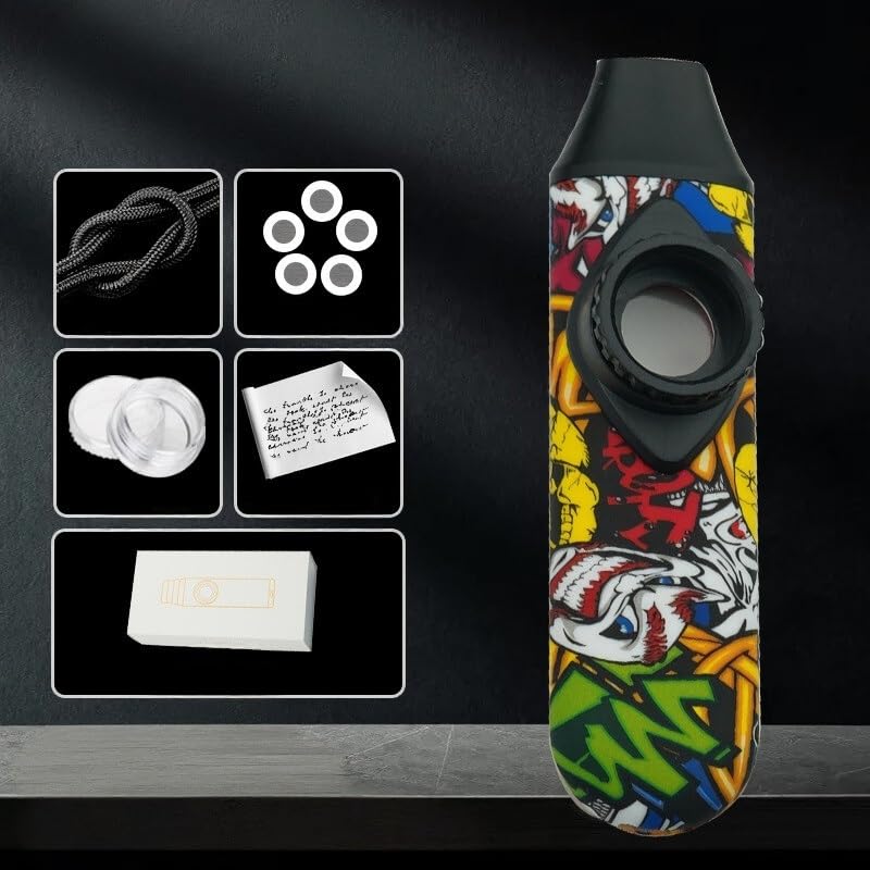 HASTHIP® Kazoo Musical Instruments for Kids and Adults Graffiti Style Kazoo Musical Instrument