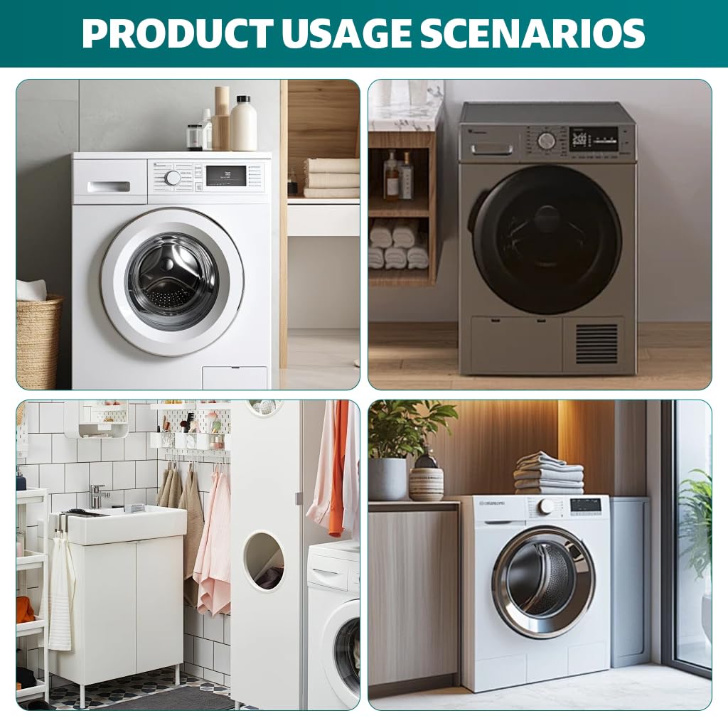 HASTHIP 3 in 1 Faucet Tap for Shower and Washing Machine with Independent Valve Control | Stainless Steel 1/2 Inch Universal Design