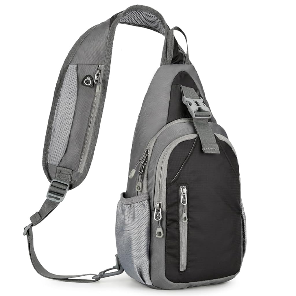 GUSTAVE Chest Bag for Men with Multi Pockets and Breathable Strap 19x11x38cm | Hiking & Travel