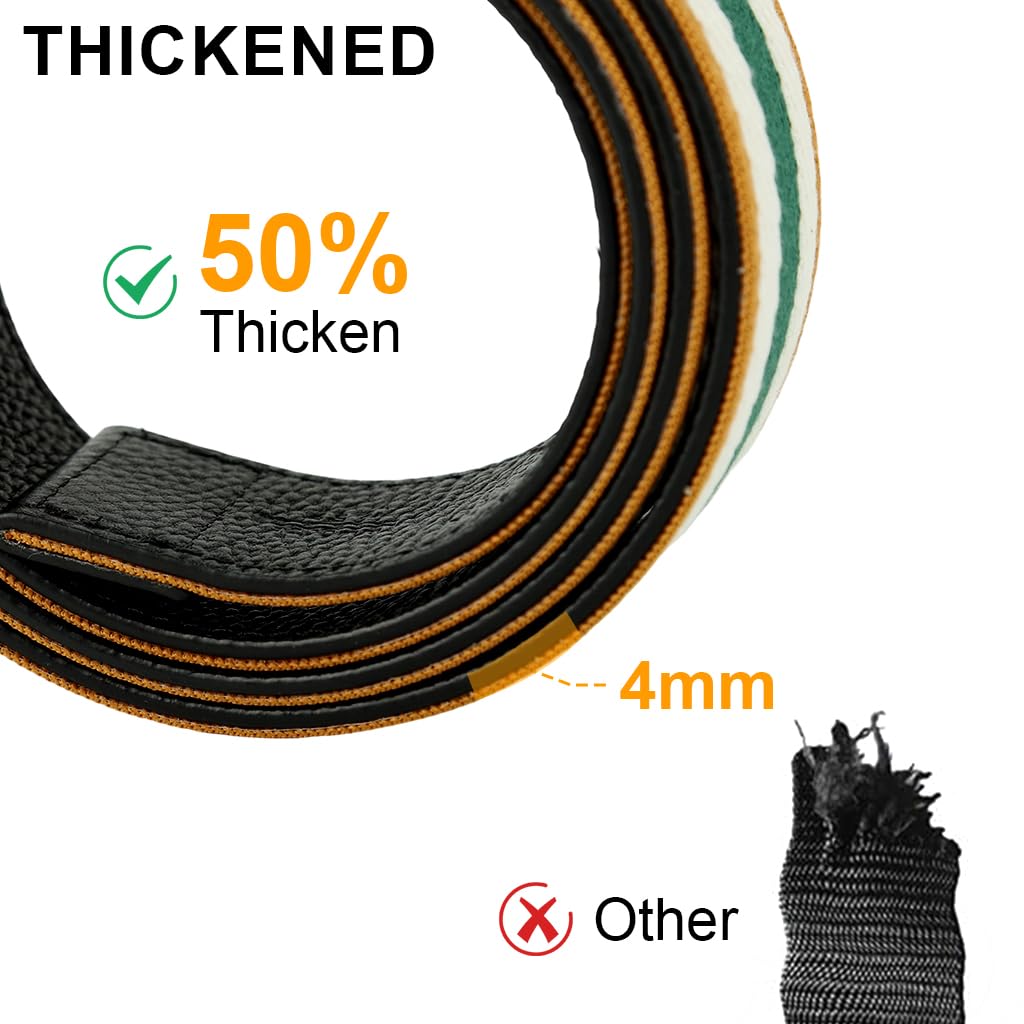 GUSTAVE Reversible Belt for Men featuring Alloy Buckle and 120cm Adjustable Length | Dual Sided PU Leather and Striped Design