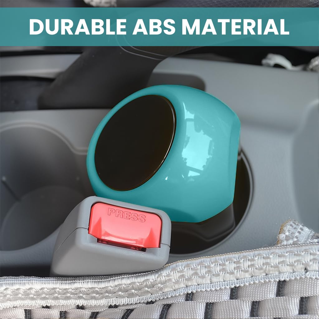 Zibuyu Car Trash Can for Vehicle and Home with Removable Lid featuring 15x9x6cm Blue ABS | Fits Cup Holder and Door Pocket