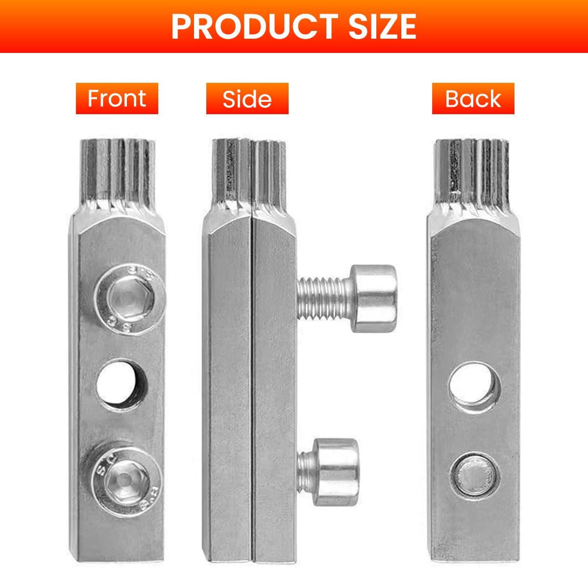 Serplex Faucet Angle Valve Broken Wire Extractor for 1/2 and 3/4 in Threads with Dual Screw Fixing | Stainless Steel 3 PCS Tool