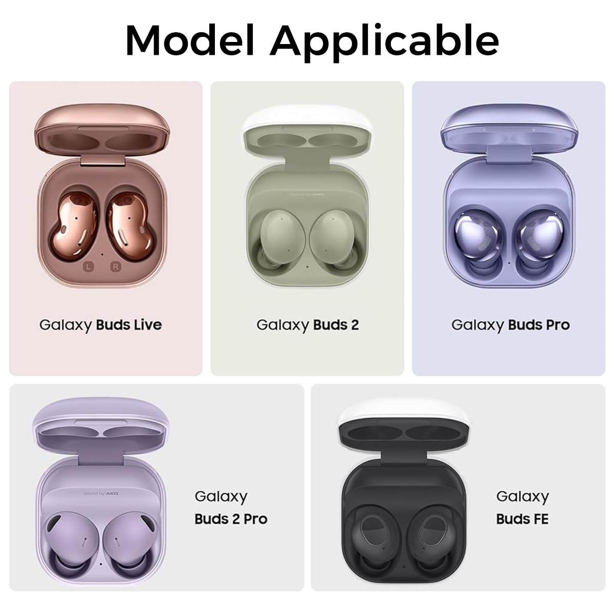 ZORBES Silicone Case for Samsung Galaxy Buds FE with Impact Buffer Protection and Carabiner | Retro Game Design in Grey