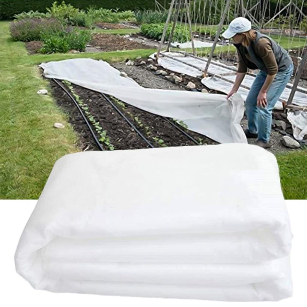 HASTHIP® 2*5m Plant Covers for Plants Freeze Protection, Reusable Frost Cover Plants Blanket for Winter, Floating Row Fabric Cover for Vegetables, Insect Protection, Sunscreen, Season Extension