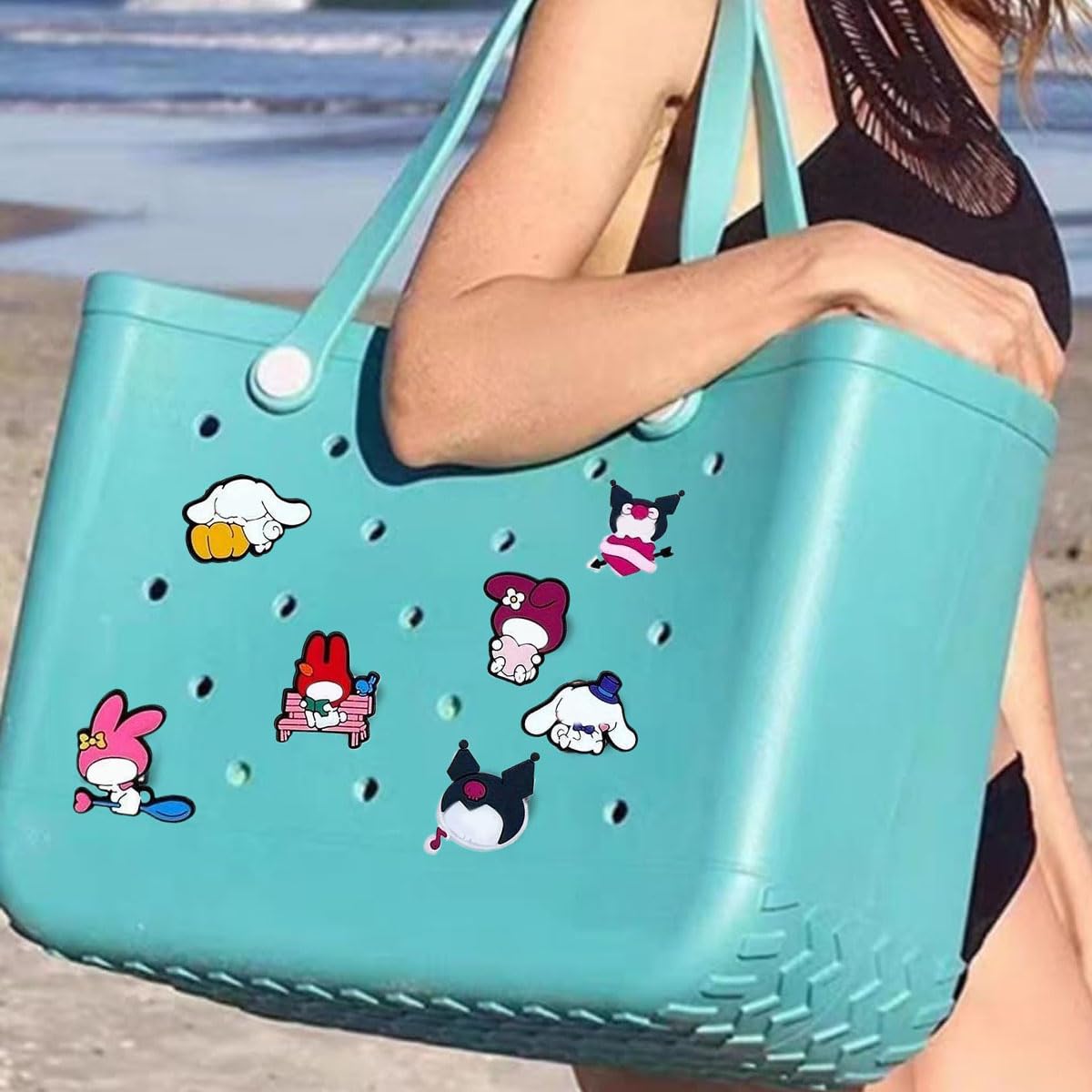 MAYCREATE Cartoon Shoe Charms for Sandals featuring 33 pcs PVC design | for Women and Girls