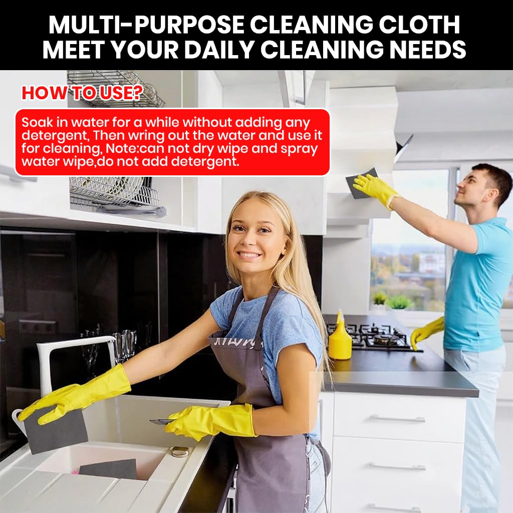 HASTHIP Microfiber Cleaning Cloth for Car and Household with Lint Free Design 30x40cm | Pack of 5