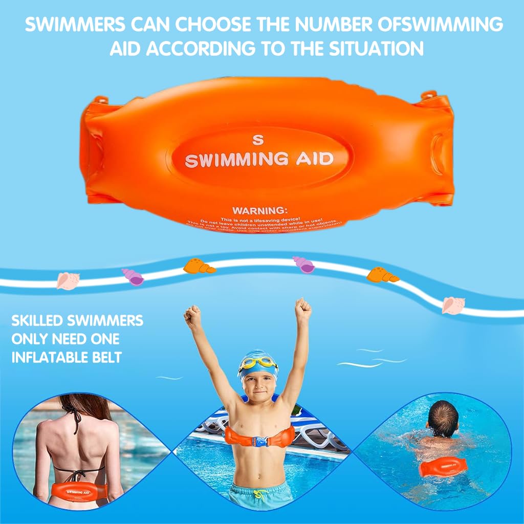 Proberos Pool Float for Adult with Quick Release Waistbelt and 35 in PVC Design | Safe Swim Aid