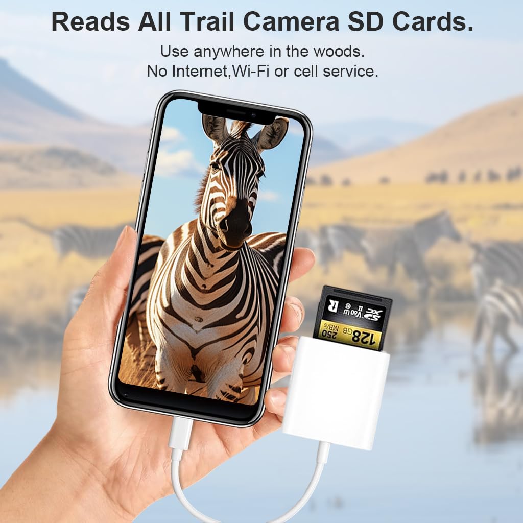 ZORBES SD Card Reader for iPhone and iPad with Dual Slot and USB C Connector | 20MB/S Transfer Speed