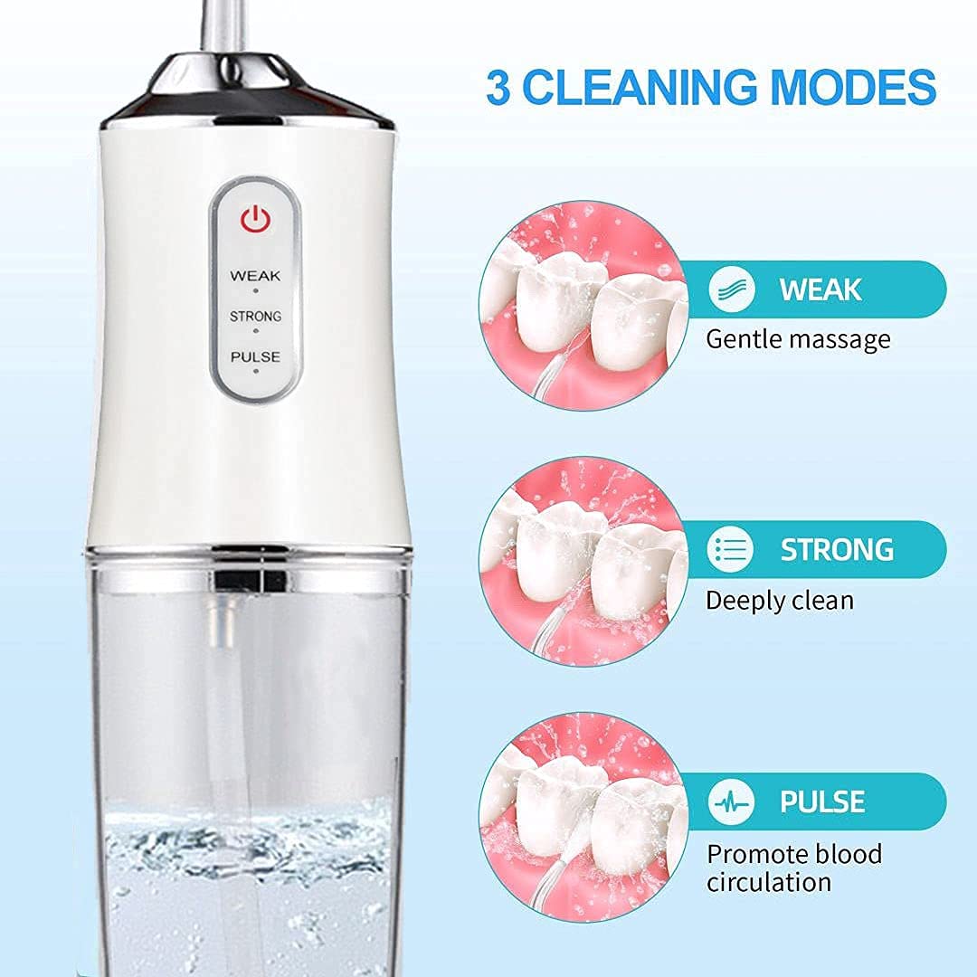 MAYCREATE Water Flossers For Teeth, Portable & Rechargeable Water Pick Flosser For Home and Travel,Electric Toothbrush with Water Flosser with 3 Modes.without Protective Case