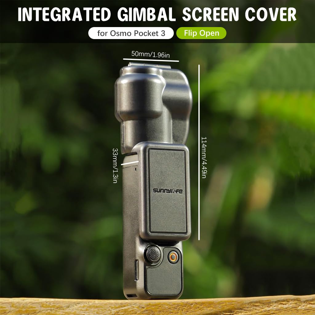 ZORBES® Protective Cover for DJI OSMO Pocket 3, Anti-scratch Lens Cover Snap-On One Piece Protective Hood Cover for DJI OSMO Pocket 3