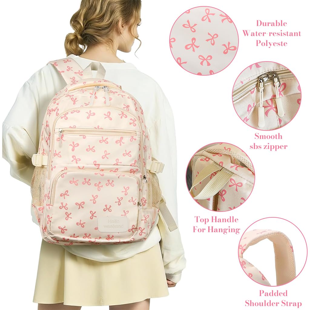 PALAY School Backpack Set for Girls with 3 Bags featuring Wear‑Resistant Fabric | Cute Kawaii Design for School and Travel