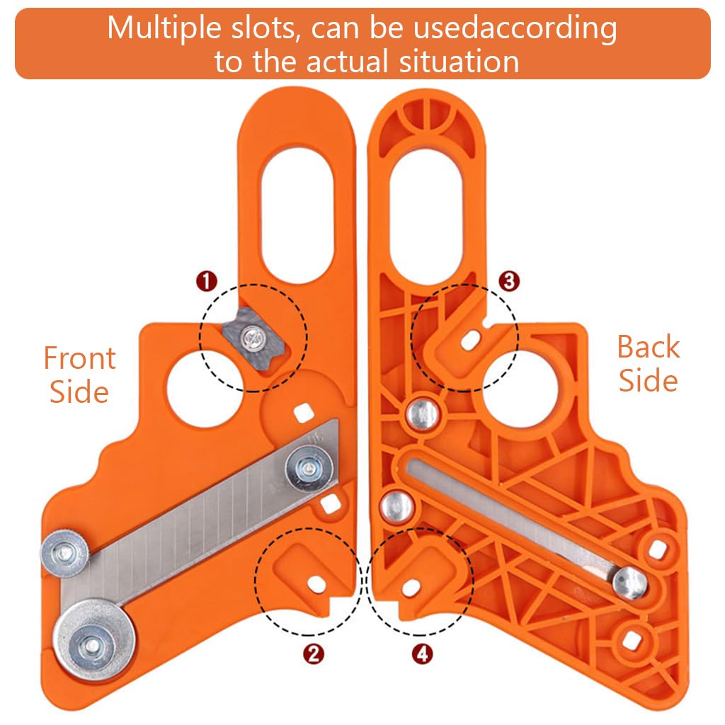 Serplex® Edge Banding Trimmers with 10Pcs Blades Edge Cutter Tool Woodworking Hand Trimming Tool for Wood Edge Banding