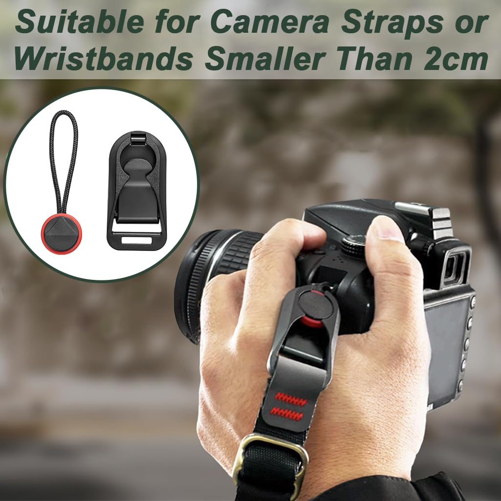 ZORBES Camera Quick Release Combo Buckle for DSLR and Mirrorless Cameras featuring Anchor Links | 6 Pcs Secure Click-In Click-Out Design
