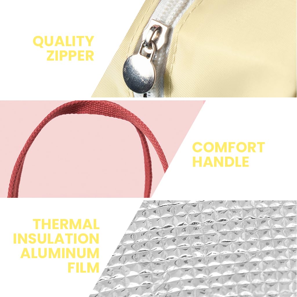 Zibuyu Lunch Bag for School and Office with 6L Insulated Waterproof Oxford Cloth | Foldable Design