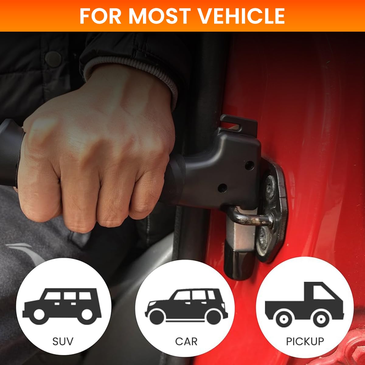 STHIRA Car Assist Handle for Elderly with Safety Hammer and Belt Cutter 165lbs Load | Aluminum Alloy Anti Slip Grip