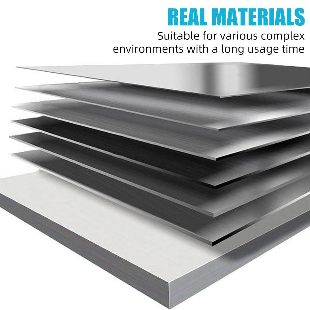 Serplex M4 Screw Caps 200 Pack for Furniture and Cabinets with Snap On Design | 9.7mm Metallic ABS Covers