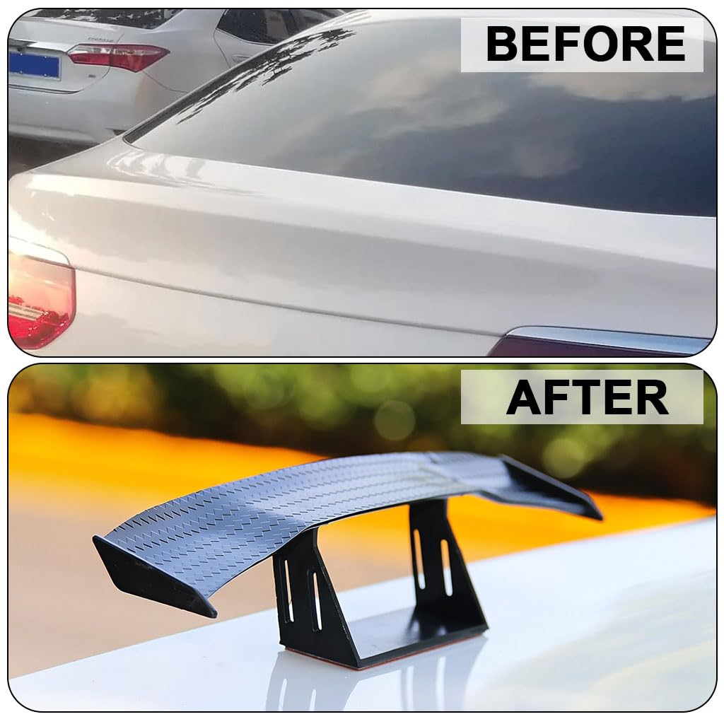 STHIRA Decorative Car Spoiler Wings for RC Cars with Self Adhesive 2Pcs 6.6 in Set | Realistic Tail Ornaments