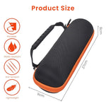 Verilux® Portable Carrying Hard Case Cover for JBL Flip 6, Carry Bag for JBL Flip 6 Anti-Scratch Carry Bag for JBL Flip 6 Bluetooth Speaker Portable Carabiner Hard Shell Case with Adjustable Strap & Carabiner