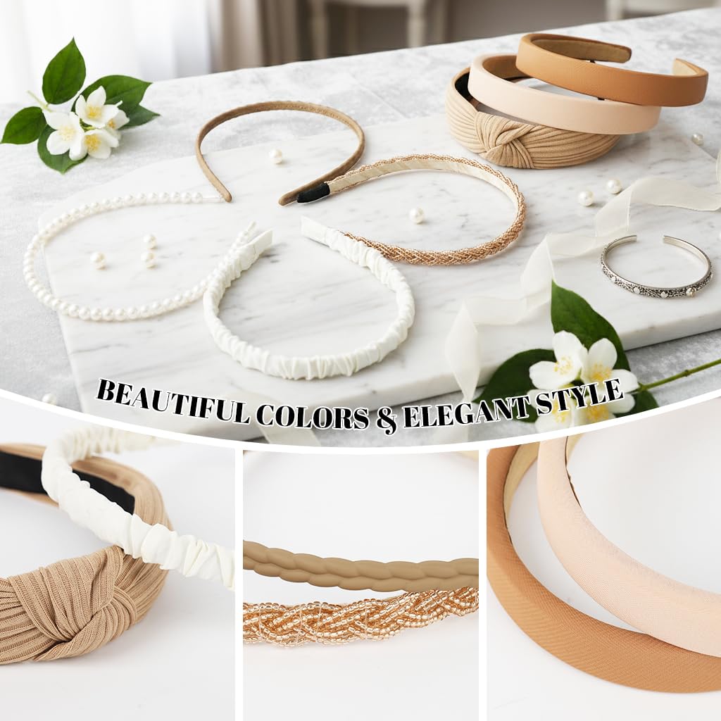 MAYCREATE Headbands for Women and Girls featuring 7pcs Multi Style Non Slip Design | Fashion Hair Accessories Set