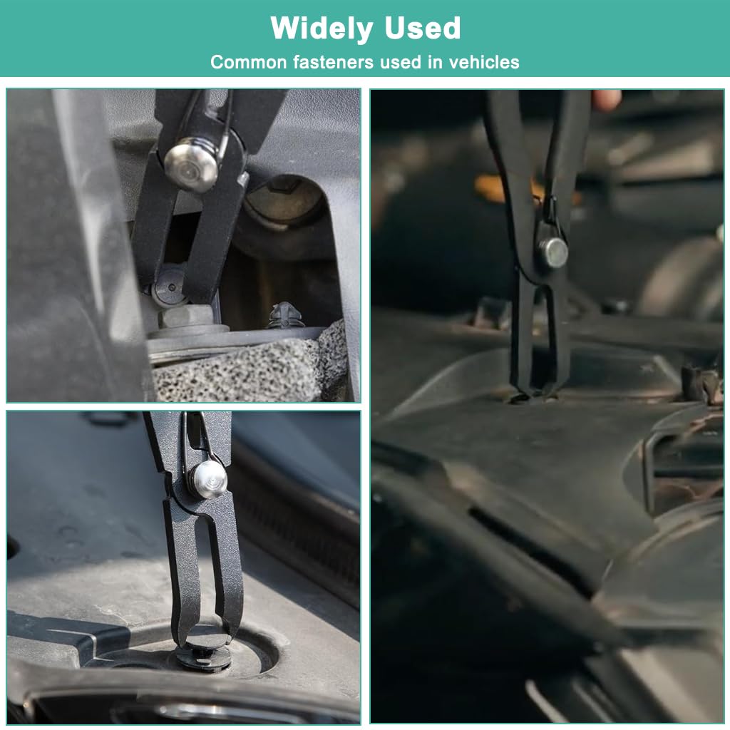 STHIRA Car Trim Removal Tool for Automotive Fasteners with 30° Offset Jaws and Steel Pliers