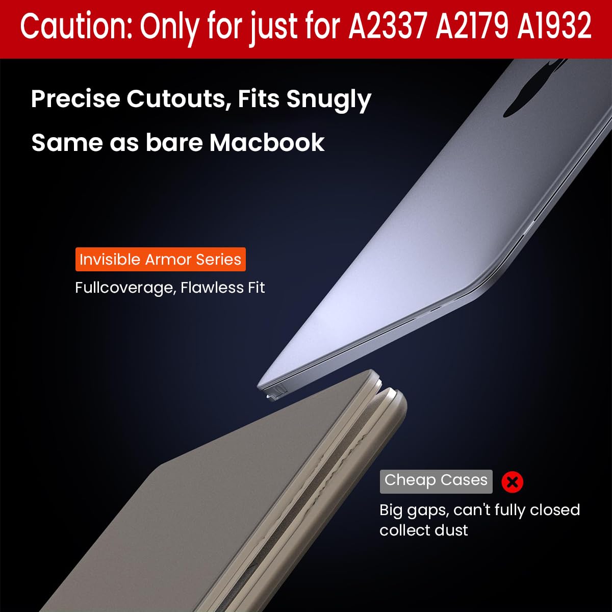 ZORBES Laptop Case for MacBook Air M1 13 Inch Matte Semi-transparent Laptop Case with Heat Dissipation Fashion Slim MacBook Laptop Case Compatible with 2020/2019/2018 MacBook Air M1 A2337 A2179 A1932