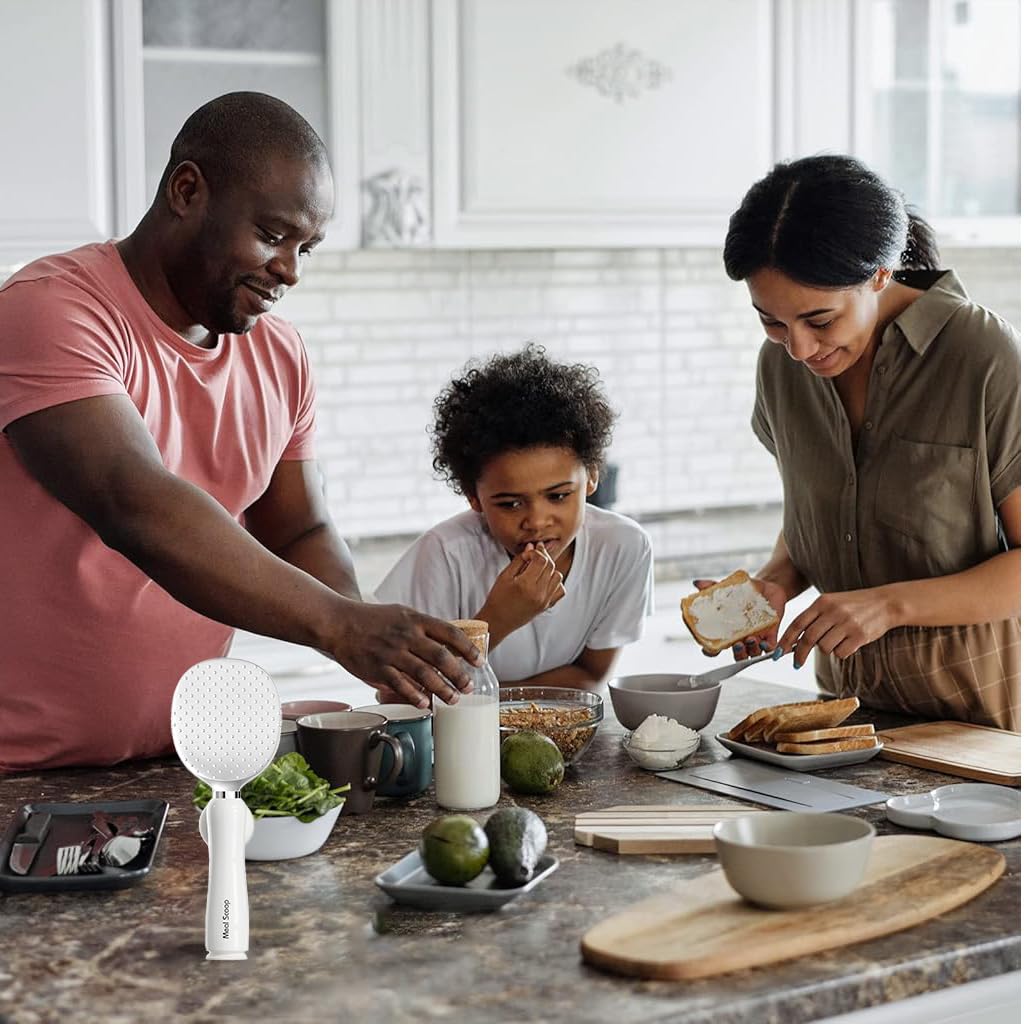 Supvox Rice Paddle for Easy Serving with Magnetic Handle and Suction Cup Base | Food‑Grade PP