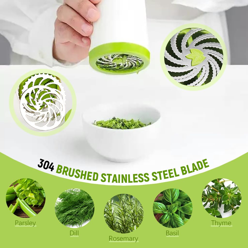 Supvox® Kitchen Herb Mill Herb Grinder Spice and Seasoning Grinder Kitchen Manual Seasoning Grinder Parsley Grinder Detachable Kitchen Manual Grinder for Spices, Seasoning, Parsley, Coriander