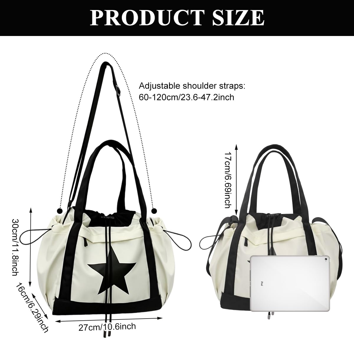 GUSTAVE Messenger Bag for Travel and Gym with Adjustable Strap | 42x17x32cm Nylon Patchwork Design