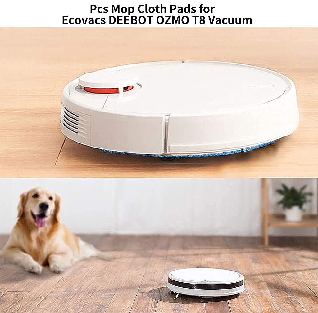 HASTHIP Mop Cloth Pads for Ecovacs Deebot Ozmo T8 Series featuring Snap‑Fit Design | 3 Pcs Replacement Set