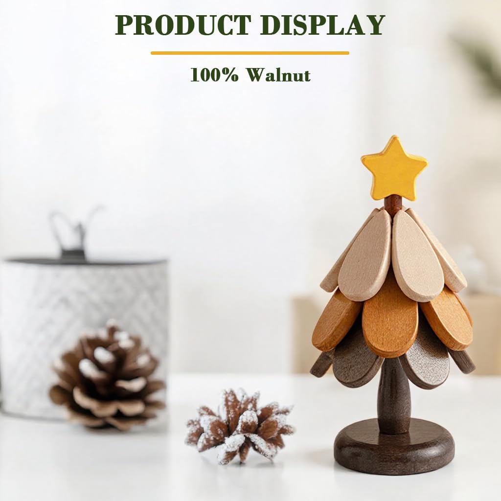 HASTHIP Wooden Coasters Set for Dining Table with Tree Shaped Holder and Rustic Floral Design | 3pcs Heat Resistant Cup Mats