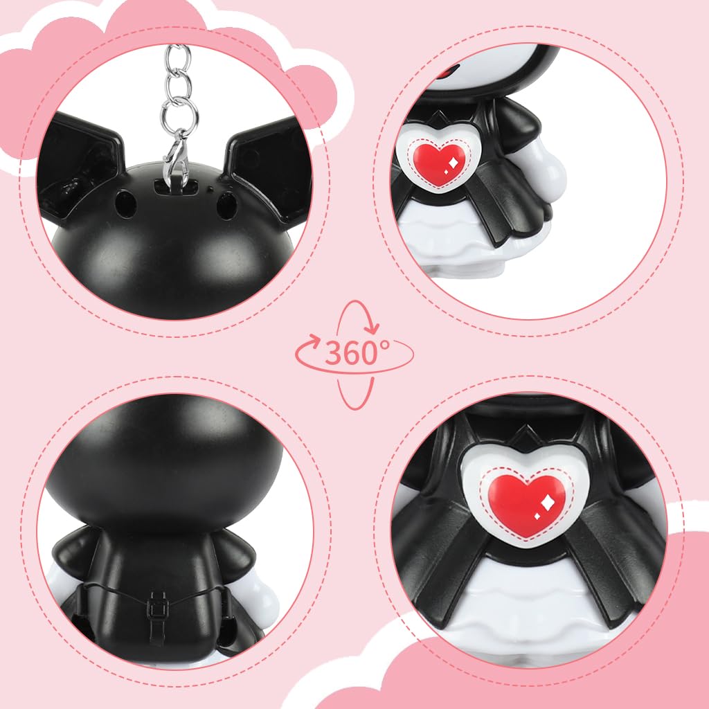 Zibuyu Kawaii Keychain Charm for Bags and Keys featuring 3 Changing Faces | PVC Gift for Girls