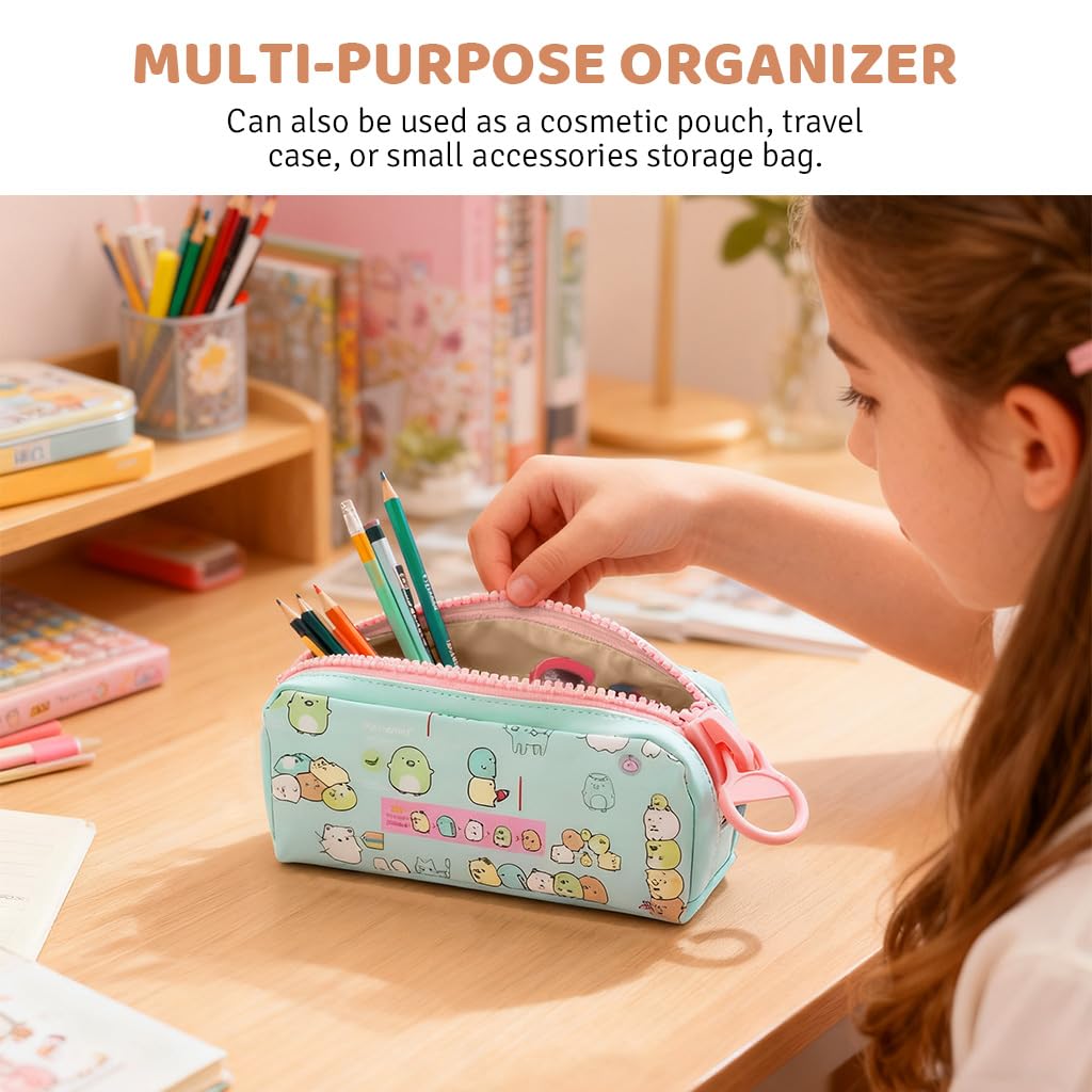 ZIBUYU Pencil Case for Stationery with Large Zipper Opening | Organized School Storage