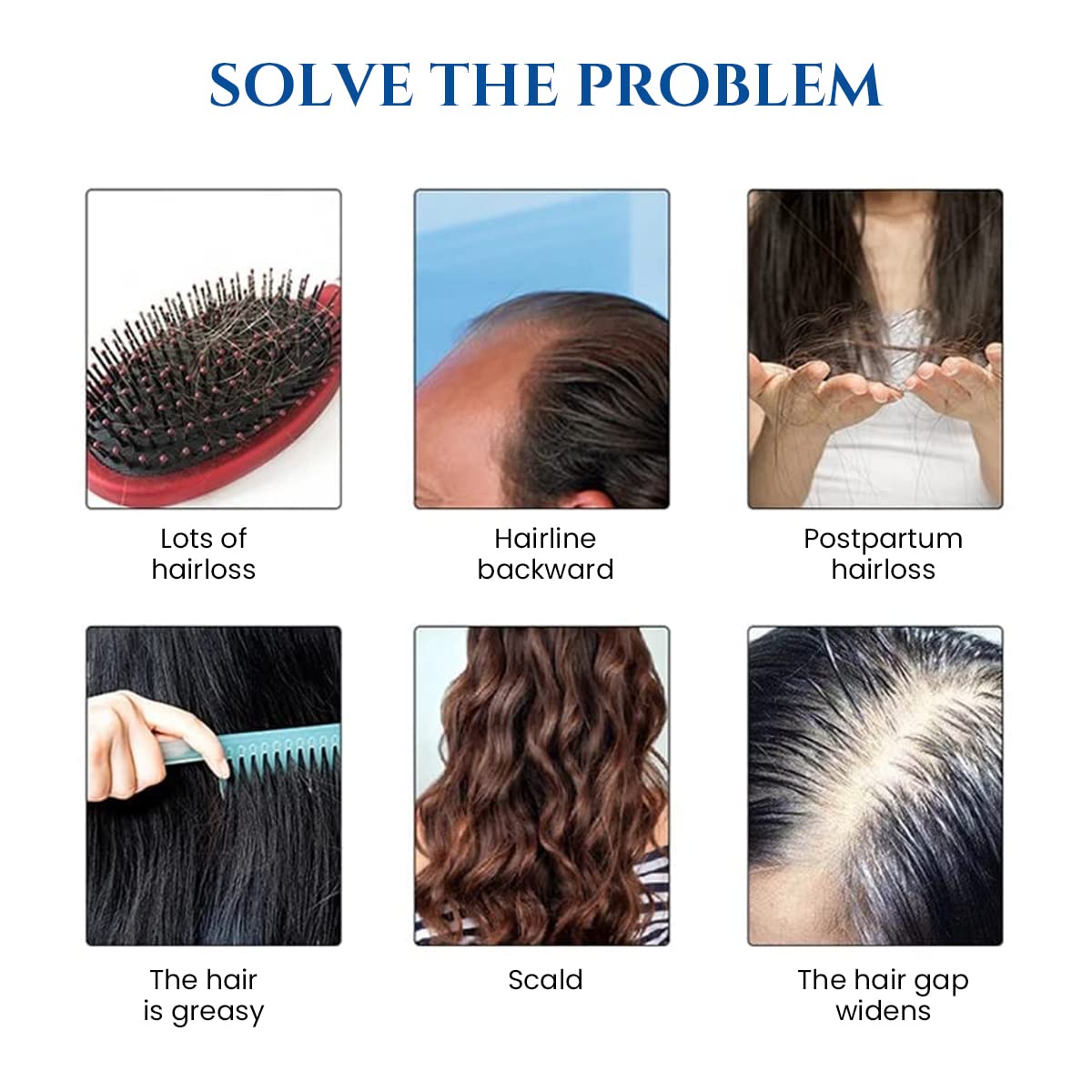 MAYCREATE Phototherapy Head Massager Brush for Hair Growth with 49 Bristles | USB Rechargeable