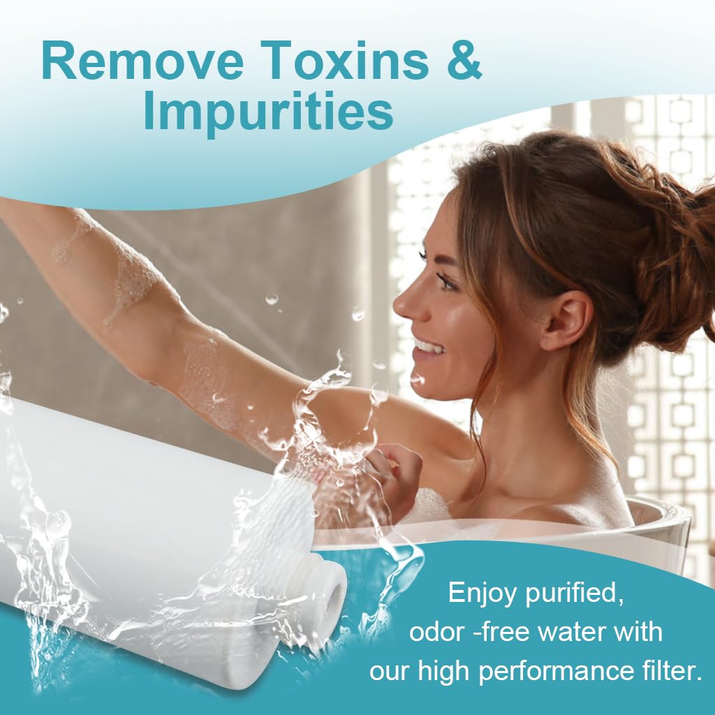 HASTHIP Shower Water Filter Cartridge 20 Stage for Skin and Hair with Universal Fit | Removes Chlorine and Heavy Metals
