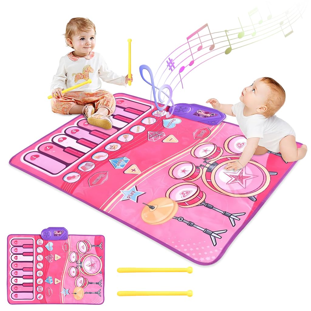 PATPAT® Musical Mat for Kids, Music Piano Keyboard Dance Floor Mat