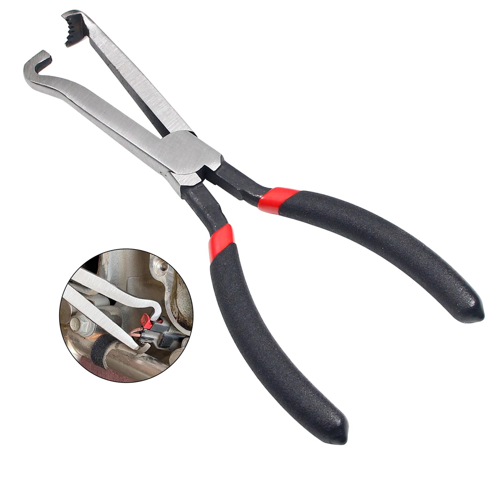 STHIRA® Electrical Disconnect Pliers, 8 inch Automotive Electrical Connector Pliers for Auto Mass Air Flow Sensors, Fuel Injectors, Ignition Coils and Other Auto Parts