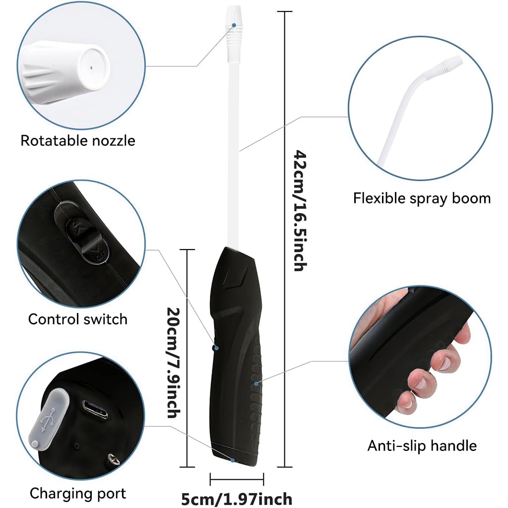 HASTHIP Electric Spray Bottle for Gardening and Cleaning with 2L Capacity | Flexible Gooseneck Nozzle and Adjustable Spray Modes