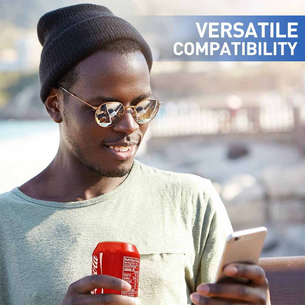 HASTHIP Beverage Can Sleeves 3pcs 335ml for Standard Cans with Anti Slip Silicone Grip | Fun Zip Top Design