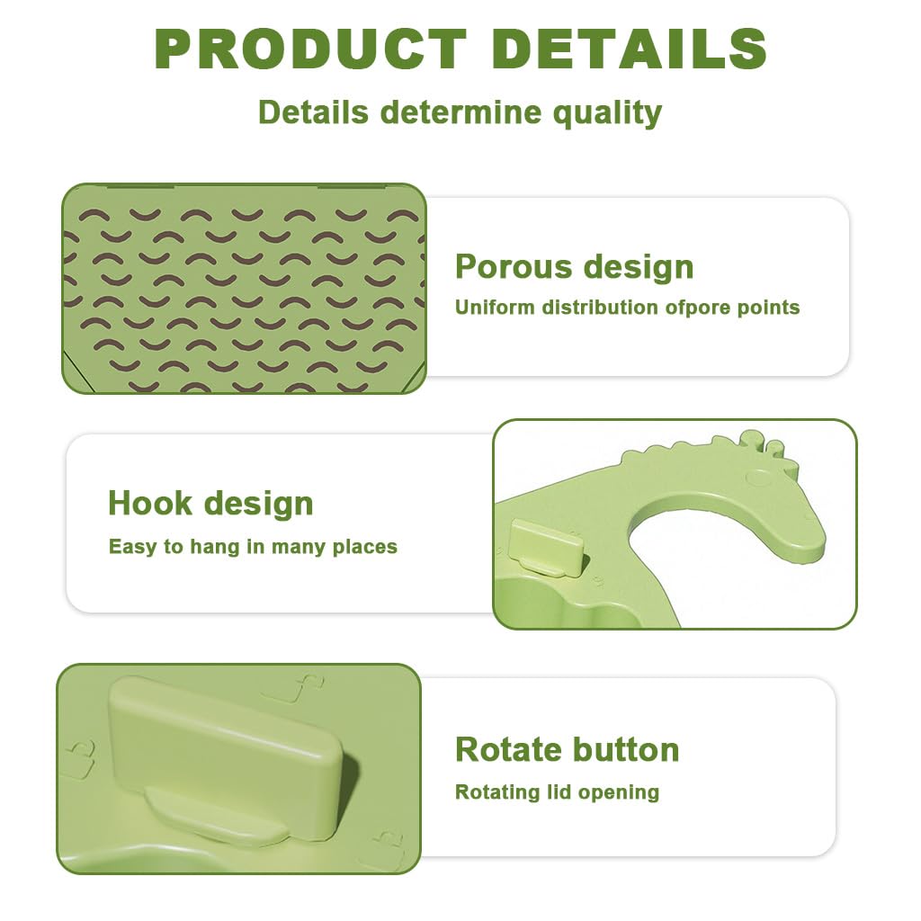 Supvox Sink Corner Rack for Kitchen Use featuring 3 in 1 Automatic Dumping Basket Green
