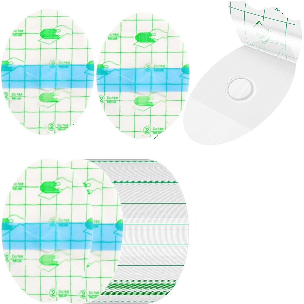 HANNEA Waterproof Ear Stickers for Shower and Swimming featuring PU Film & Sponge Plug 40pcs