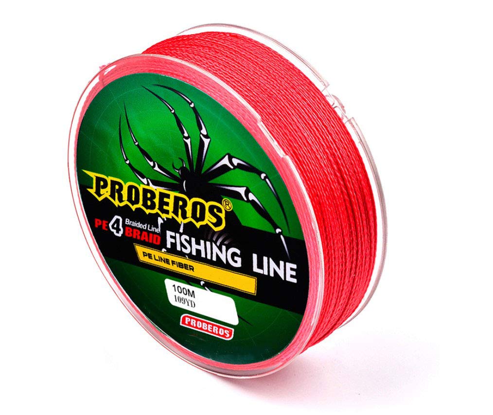 Proberos® 100M Durable Colorful PE 4 Strands Monofilament Braided Fishing Line Angling Accessory