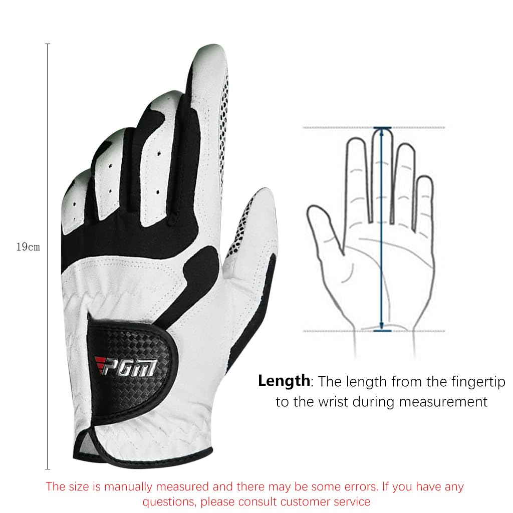 Proberos Men's Left Hand Golf Glove for All Weather with Anti Slip Grip and Breathable Microfiber | Comfort Fit XL